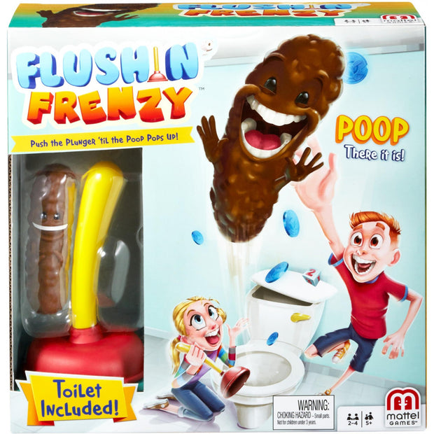 Flushin' Frenzy Game - Push the Plunger 'til the Poop Pops Out!