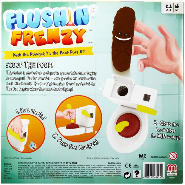 Flushin' Frenzy Game - Push the Plunger 'til the Poop Pops Out!